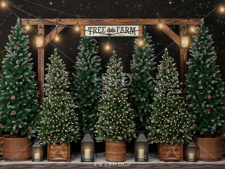 Tree Farm Under the Stars - HSD Photography Backdrops