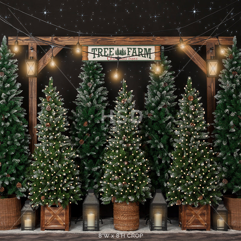 Tree Farm Under the Stars - HSD Photography Backdrops