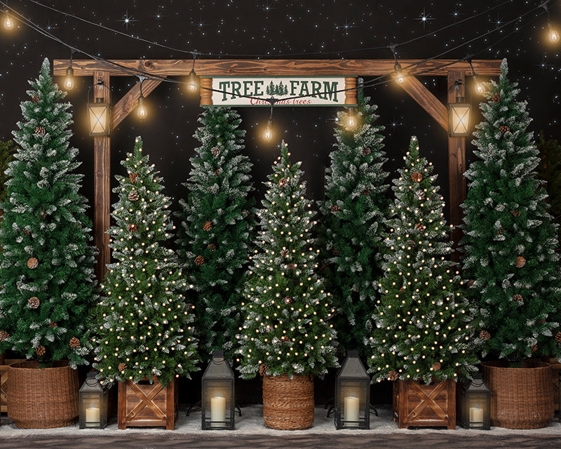 Tree Farm Under the Stars - HSD Photography Backdrops