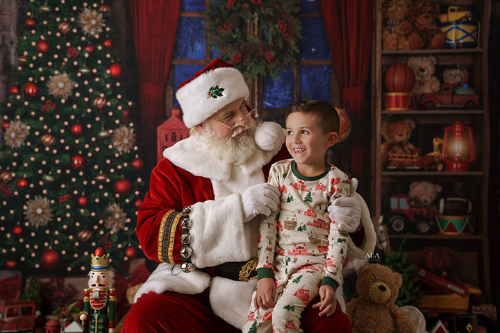 Rustic Santa's Workshop - HSD Photography Backdrops