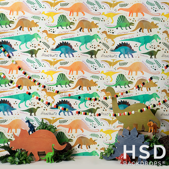 Dinosaur Set Up - HSD Photography Backdrops
