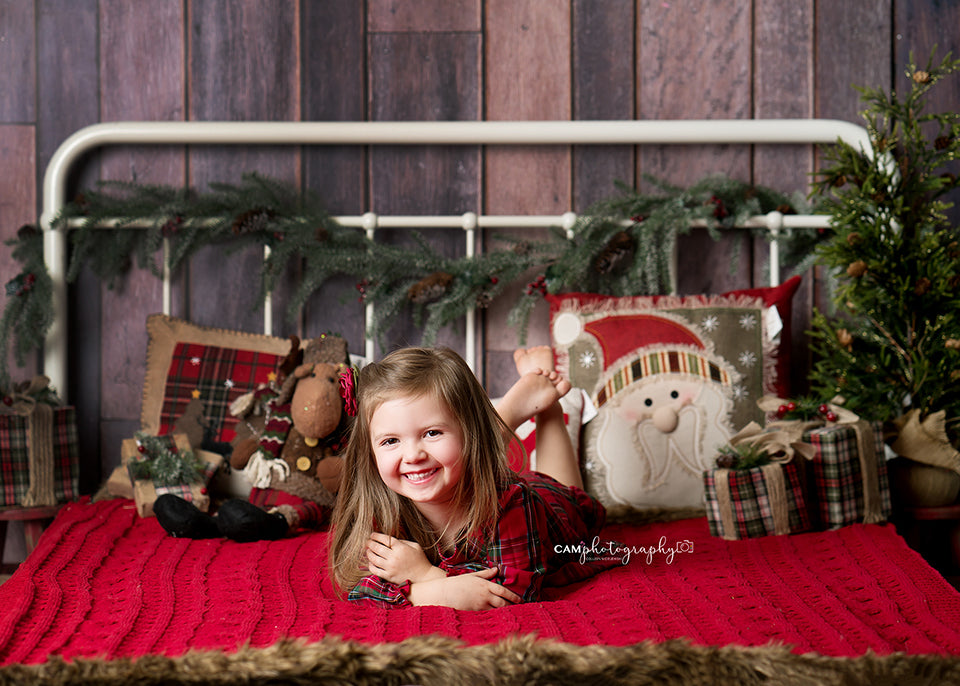 Christmas | Rustic Headboard - HSD Photography Backdrops