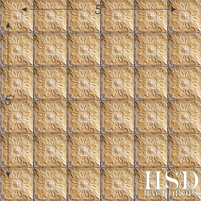 Antique Tin Tile - HSD Photography Backdrops