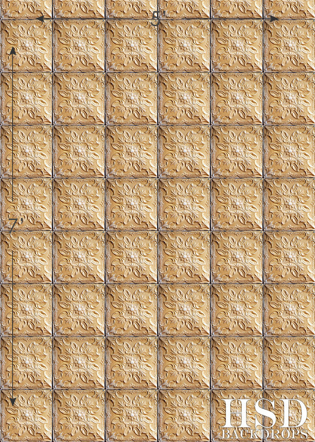 Antique Tin Tile - HSD Photography Backdrops