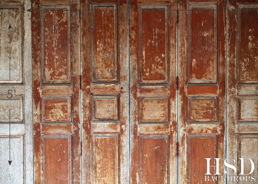 Weathered Wood Doors - HSD Photography Backdrops 