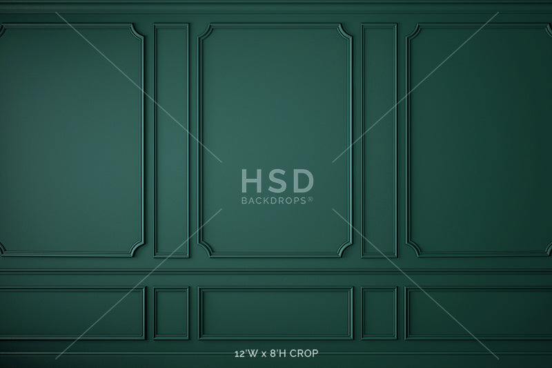 Elegant Emerald Wall - HSD Photography Backdrops