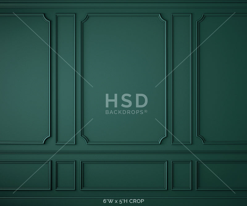 Elegant Emerald Wall - HSD Photography Backdrops