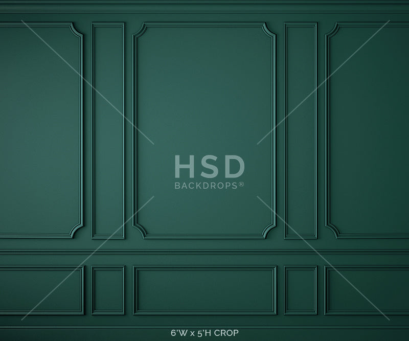 Elegant Emerald Wall - HSD Photography Backdrops 