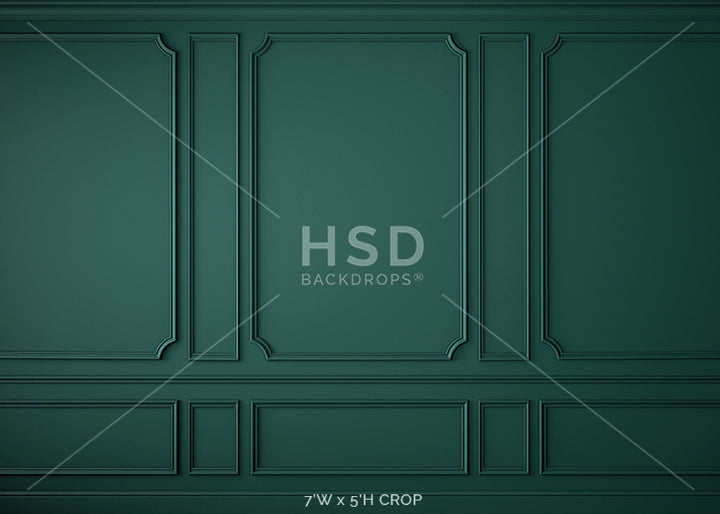 Elegant Emerald Wall - HSD Photography Backdrops