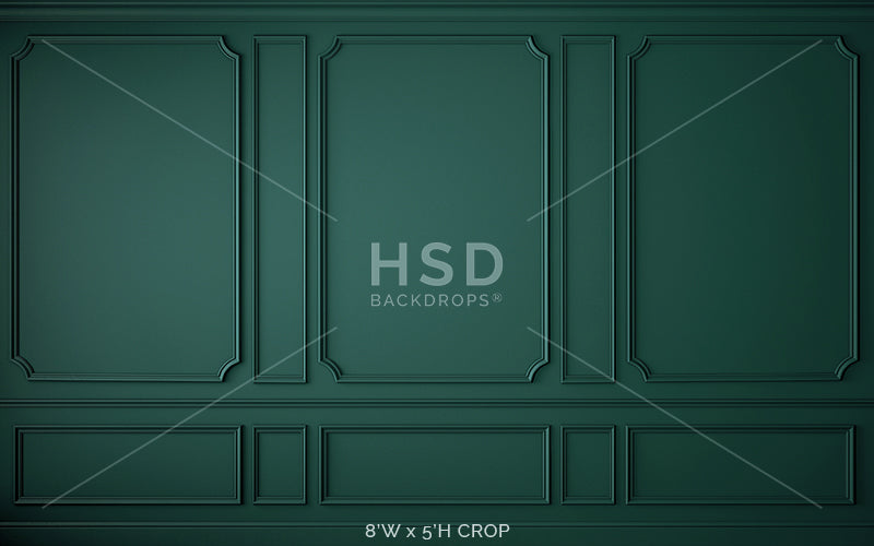 Elegant Emerald Wall - HSD Photography Backdrops