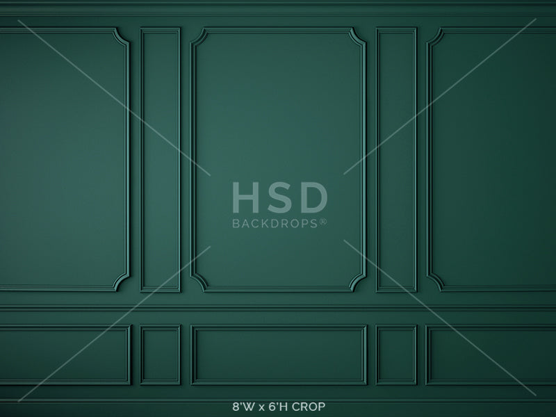 Elegant Emerald Wall - HSD Photography Backdrops 