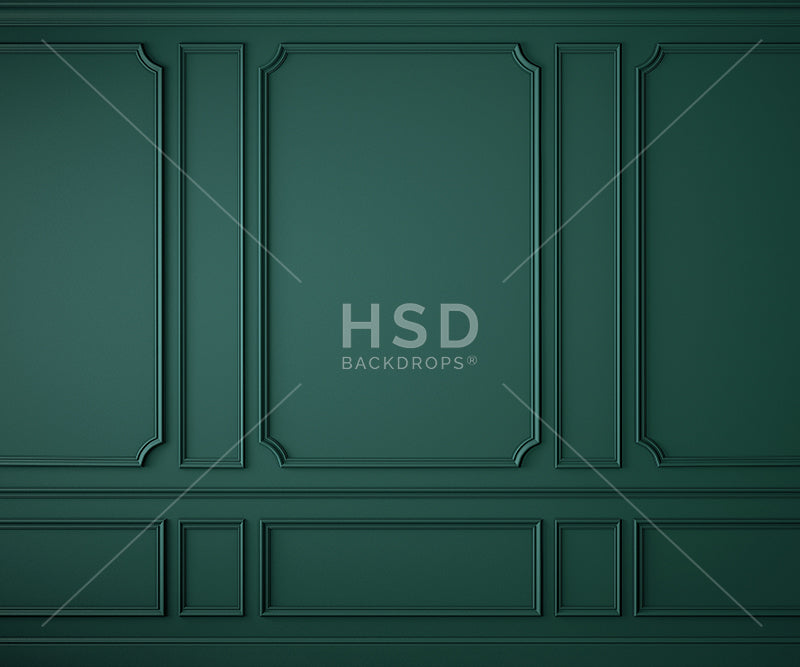 Elegant Emerald Wall - HSD Photography Backdrops