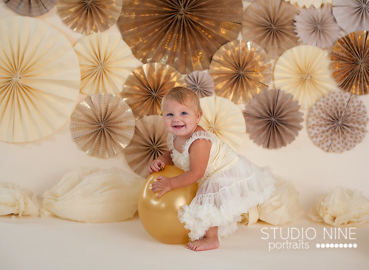 Gold Pinwheels - HSD Photography Backdrops