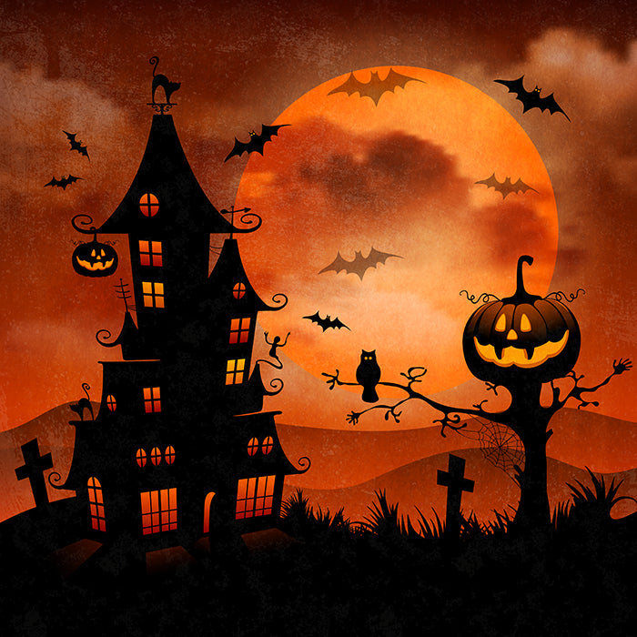 Haunted Halloween - HSD Photography Backdrops