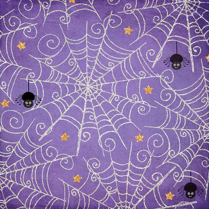 Caught in My Web Purple - HSD Photography Backdrops