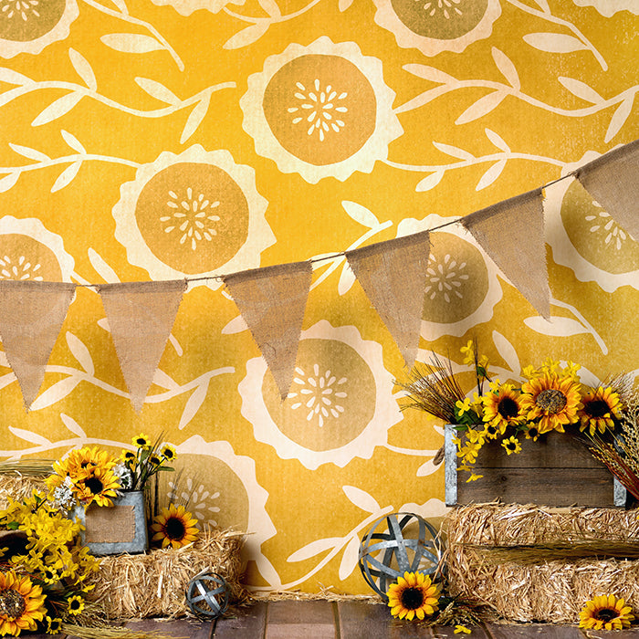 Sunflower Set Up - HSD Photography Backdrops