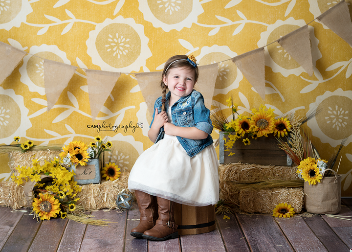 Sunflower Set Up - HSD Photography Backdrops