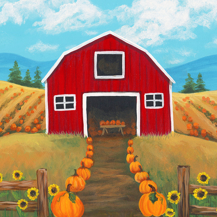Country Pumpkins - HSD Photography Backdrops