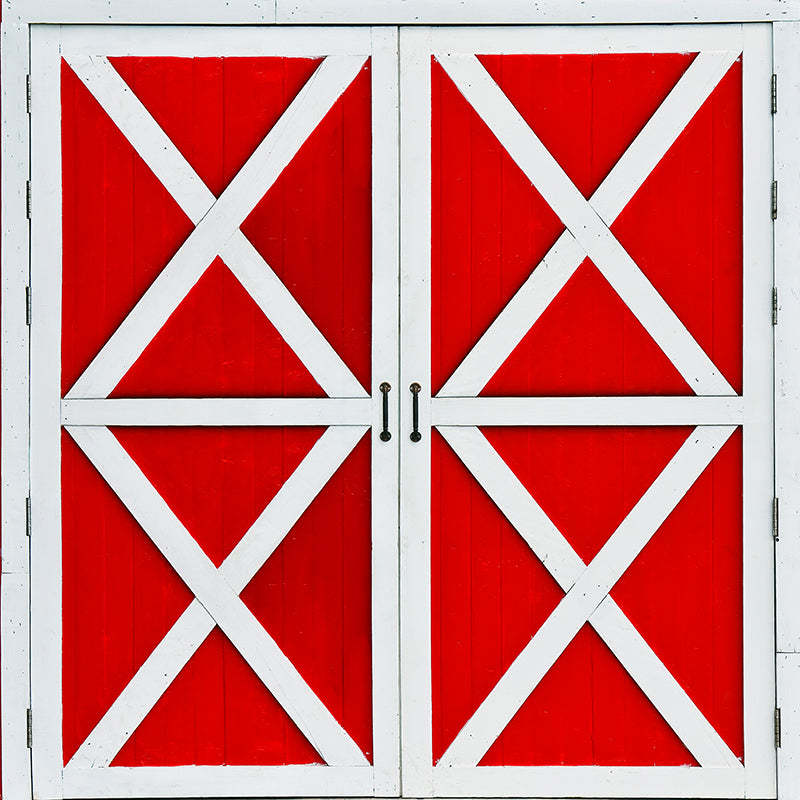 Red Barn Doors - HSD Photography Backdrops