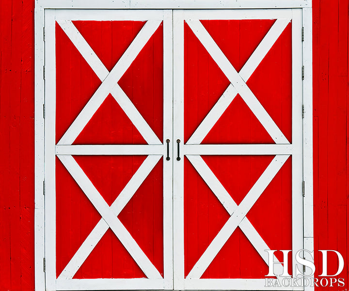 Red Barn Doors - HSD Photography Backdrops