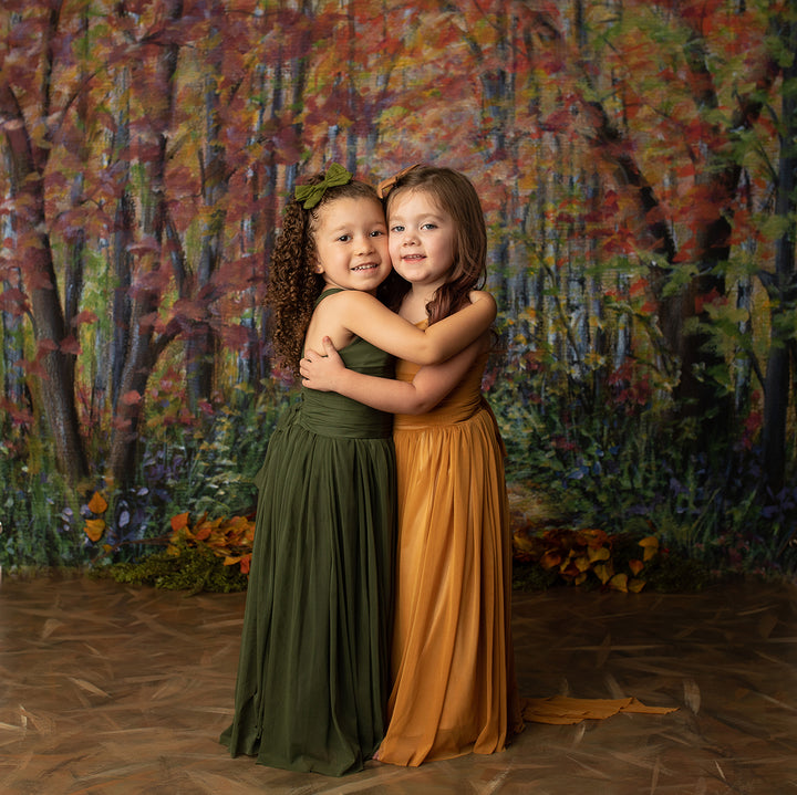 Fall Forest Photo Backdrop - HSD Photography Backdrops