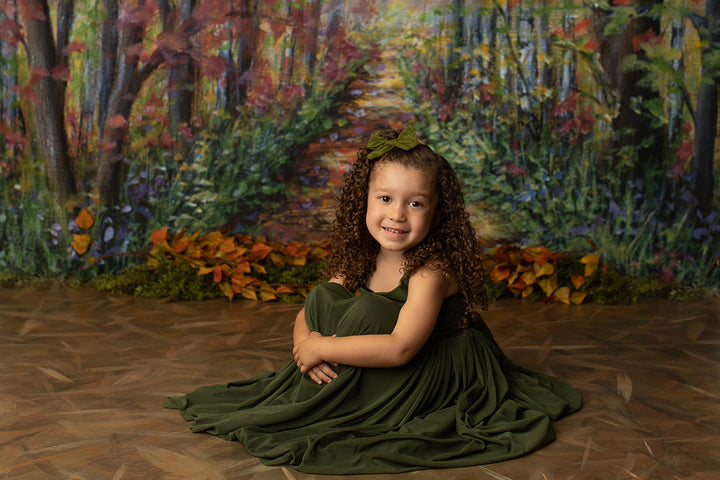 Fall Forest Photo Backdrop - HSD Photography Backdrops