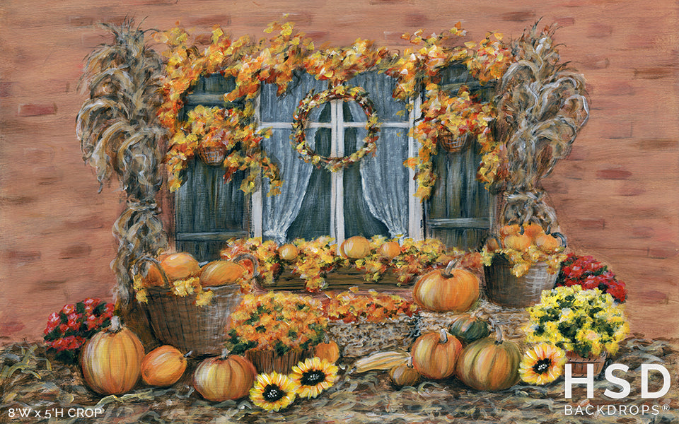 Fall Window - HSD Photography Backdrops