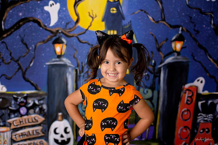 Haunted House on the Hill - HSD Photography Backdrops