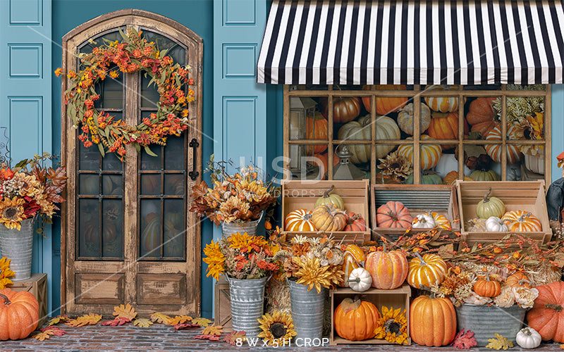 Fall Storefront - HSD Photography Backdrops