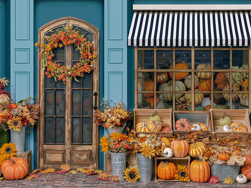 Fall Storefront - HSD Photography Backdrops