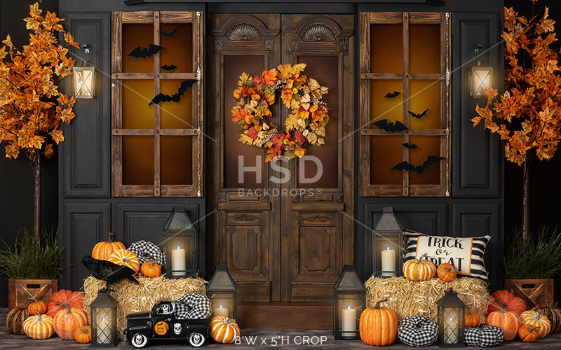Halloween Porch - HSD Photography Backdrops