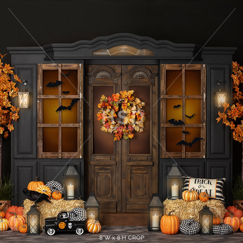 Halloween Porch - HSD Photography Backdrops