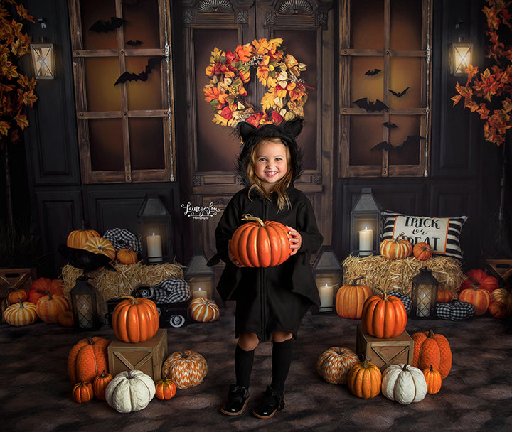 Halloween Porch - HSD Photography Backdrops