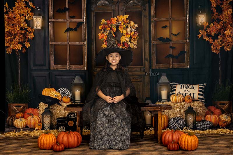 Halloween Porch - HSD Photography Backdrops