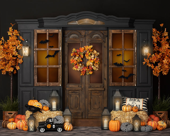 Halloween Porch - HSD Photography Backdrops
