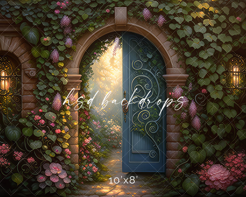 Enchanted Garden Door - HSD Photography Backdrops