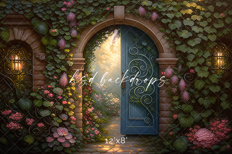 Enchanted Garden Door - HSD Photography Backdrops