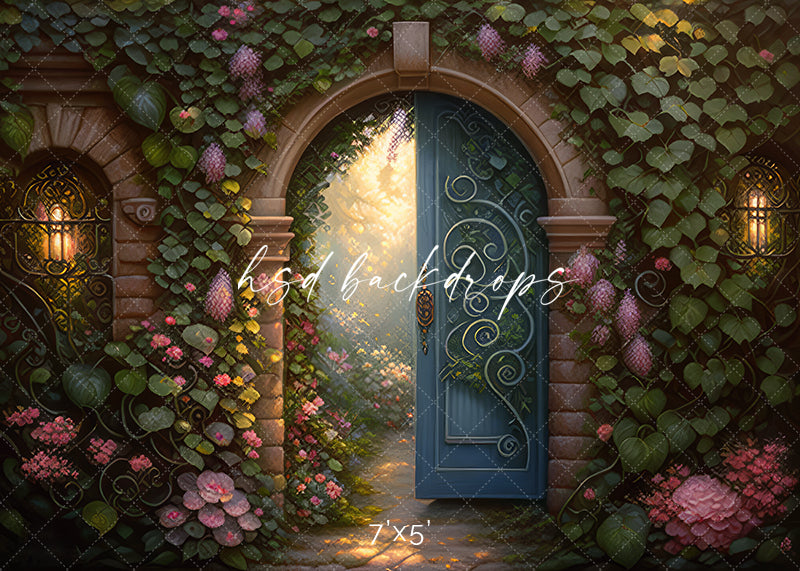 Enchanted Garden Door - HSD Photography Backdrops