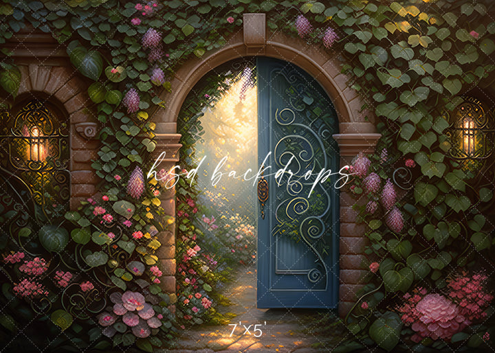 Enchanted Garden Door - HSD Photography Backdrops