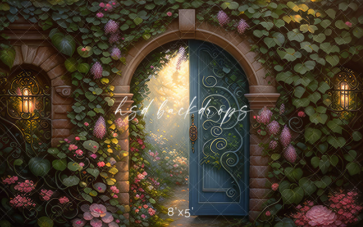 Enchanted Garden Door - HSD Photography Backdrops