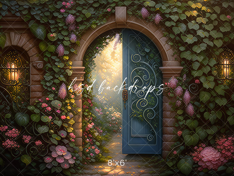 Enchanted Garden Door - HSD Photography Backdrops