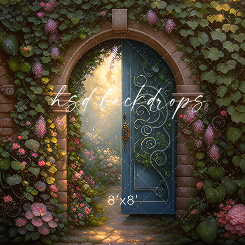 Enchanted Garden Door - HSD Photography Backdrops