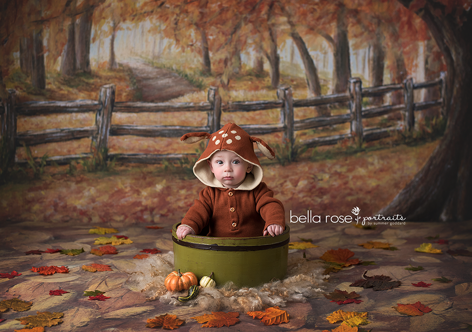 Covered in Leaves Floor Mat - HSD Photography Backdrops