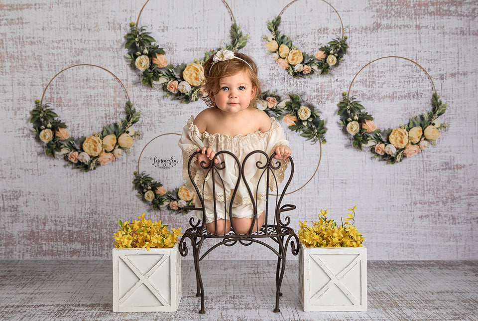 Spring Floral Hoops - HSD Photography Backdrops