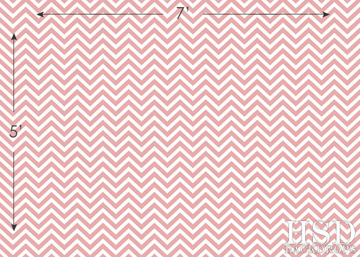 Rose Chevron - HSD Photography Backdrops
