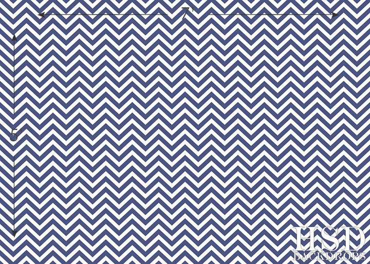 Navy Chevron - HSD Photography Backdrops