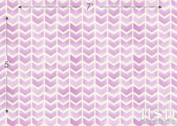 Purple Chevron Arrows - HSD Photography Backdrops