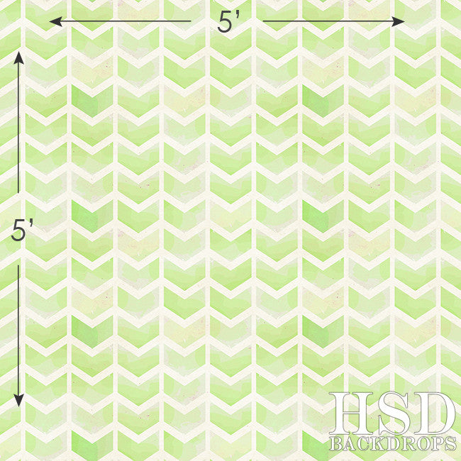 Lime Green Chevron Arrows - HSD Photography Backdrops