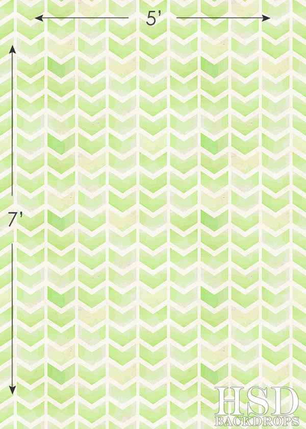 Lime Green Chevron Arrows - HSD Photography Backdrops
