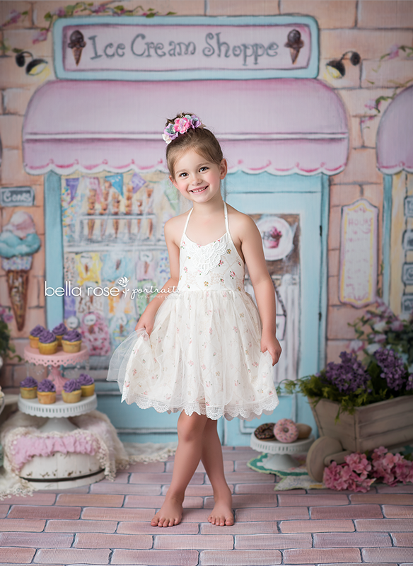 Ice Cream Shoppe - HSD Photography Backdrops